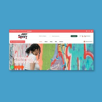 Custom ECommerce Paint Shop Website